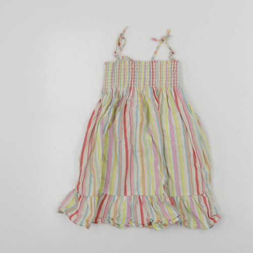 H&M  Girls Ivory Striped  A-Line  Size 4-5 Years
