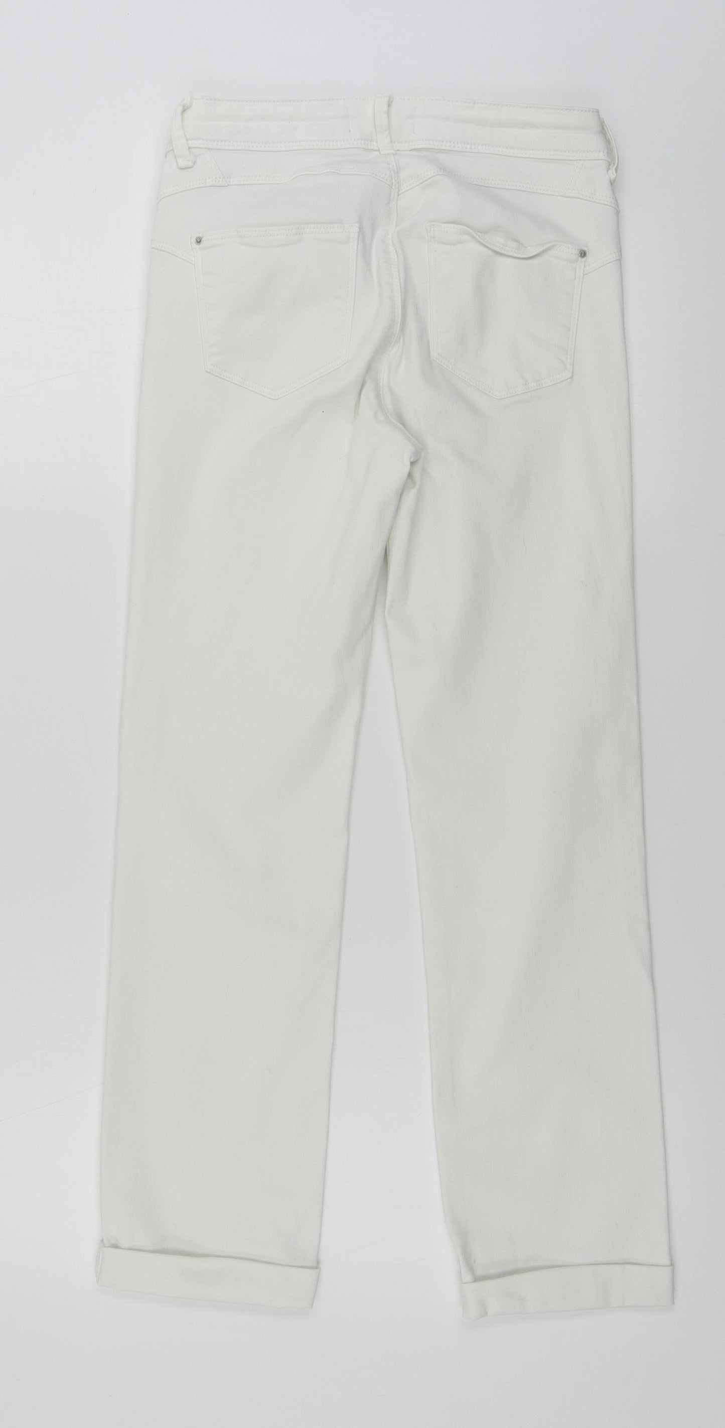 Marks and Spencer  Womens White   Skinny Jeans Size 8 L26 in