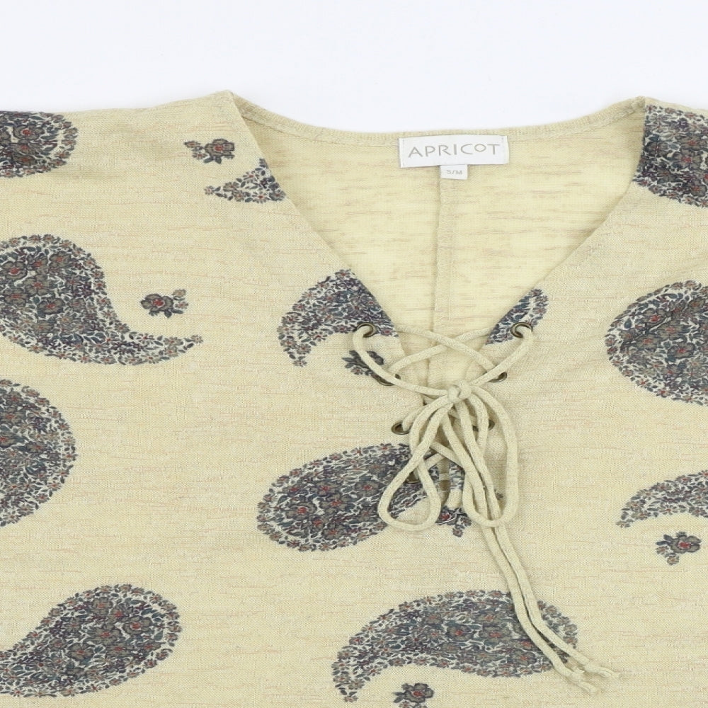 Apricot  Womens Beige   Basic Blouse Size M