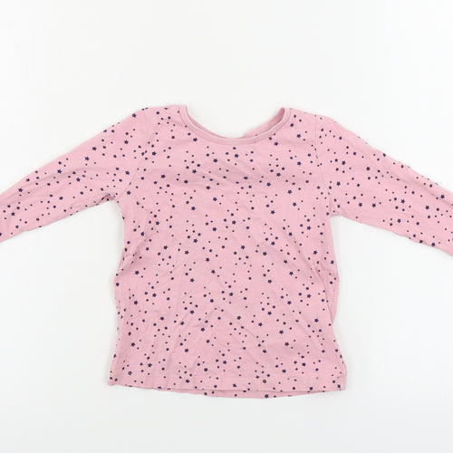 Nutmeg  Girls Pink   Basic T-Shirt Size 3-4 Years