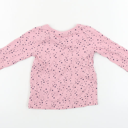 Nutmeg  Girls Pink   Basic T-Shirt Size 3-4 Years