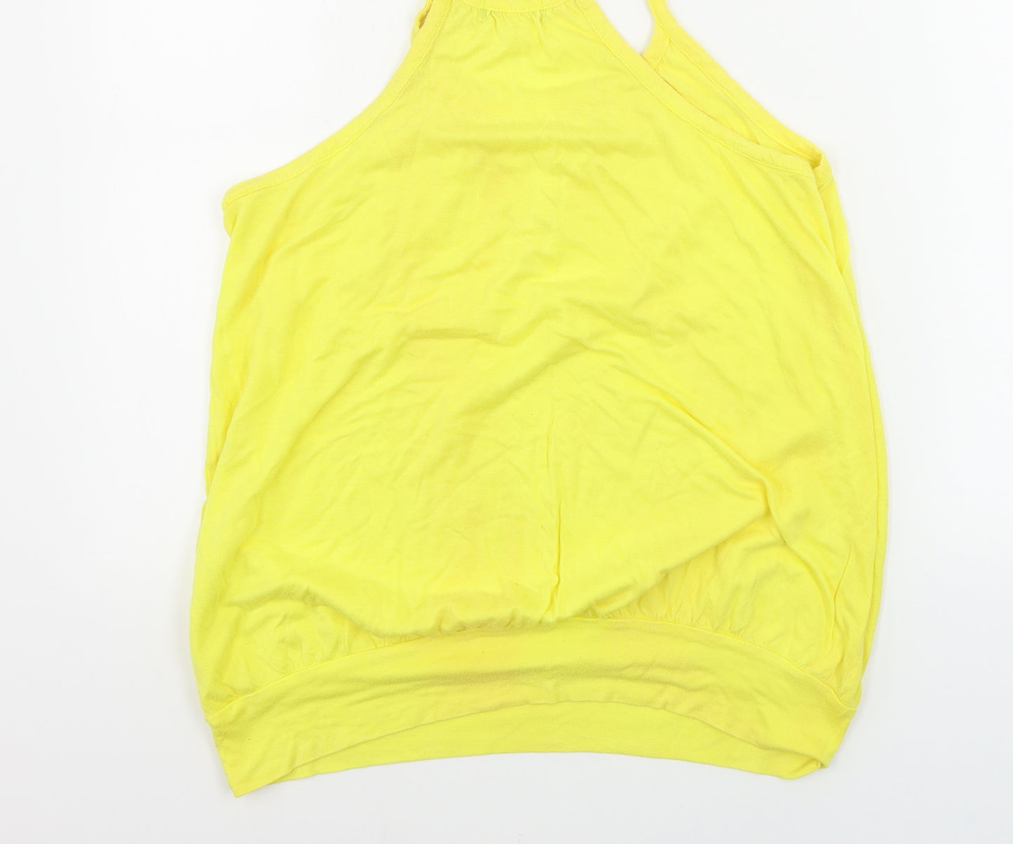 Topshop  Womens Yellow   Basic Tank Size 14