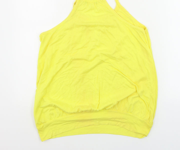 Topshop  Womens Yellow   Basic Tank Size 14