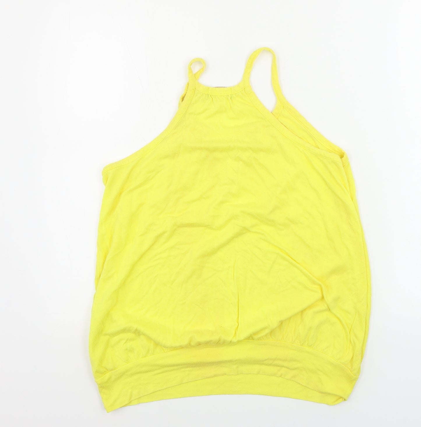 Topshop  Womens Yellow   Basic Tank Size 14