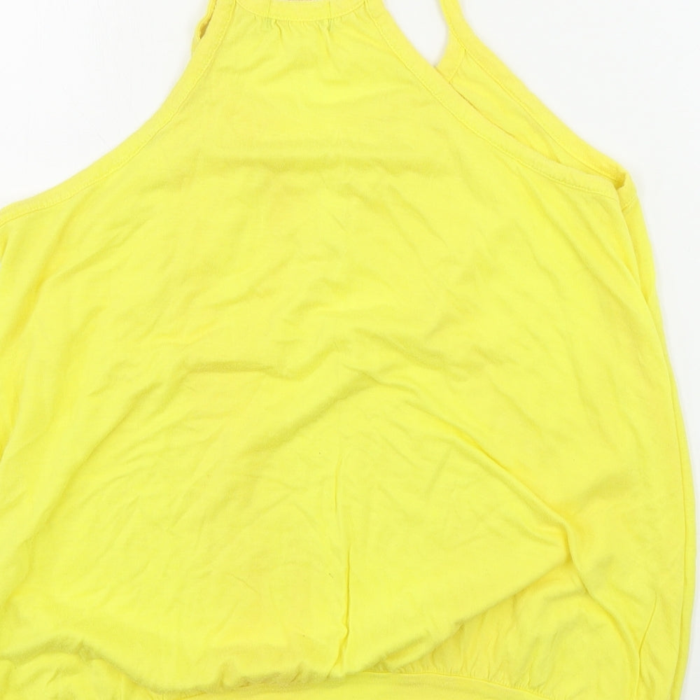 Topshop  Womens Yellow   Basic Tank Size 14