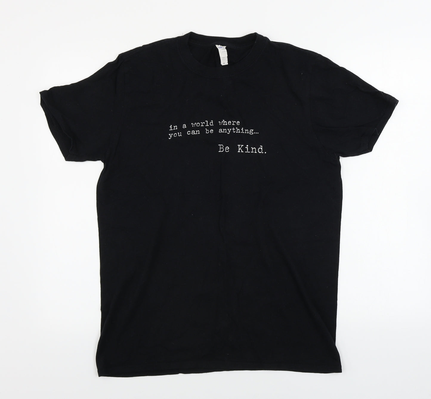 Gildan  Mens Black    T-Shirt Size M