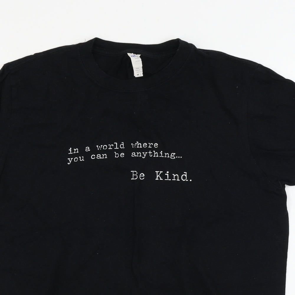 Gildan  Mens Black    T-Shirt Size M