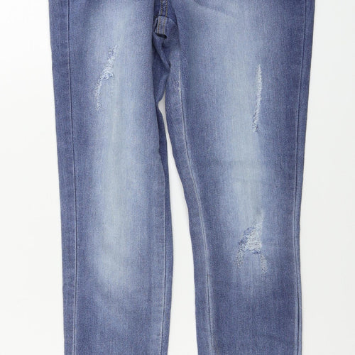 Boohoo  Womens Blue   Straight Jeans Size 6 L26 in
