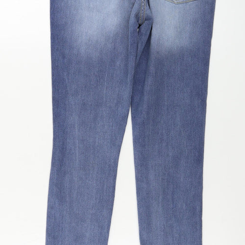 Boohoo  Womens Blue   Straight Jeans Size 6 L26 in