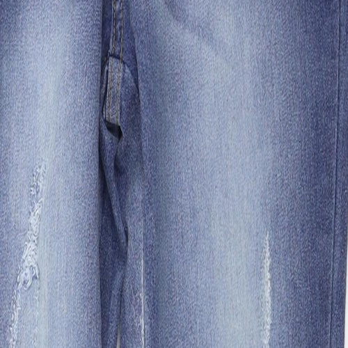 Boohoo  Womens Blue   Straight Jeans Size 6 L26 in