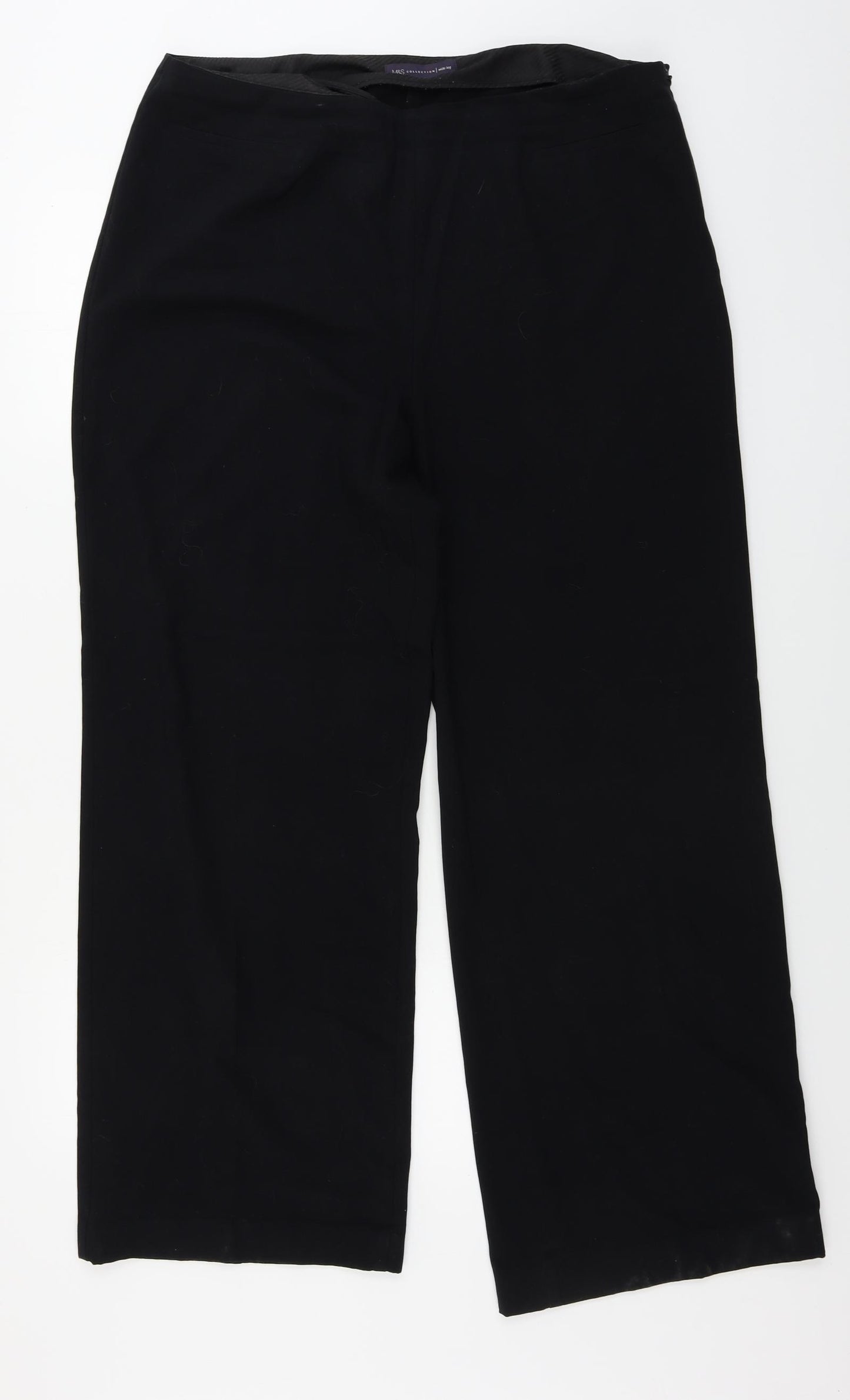 Marks and Spencer  Womens Black   Trousers  Size 16 L27 in