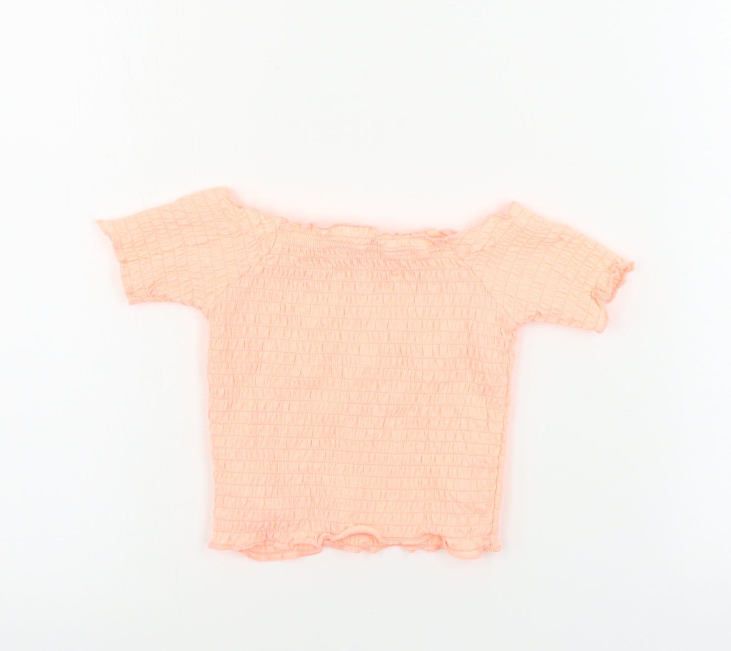 Primark  Girls Orange   Basic T-Shirt Size 4-5 Years