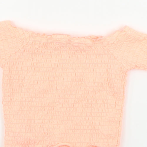 Primark  Girls Orange   Basic T-Shirt Size 4-5 Years