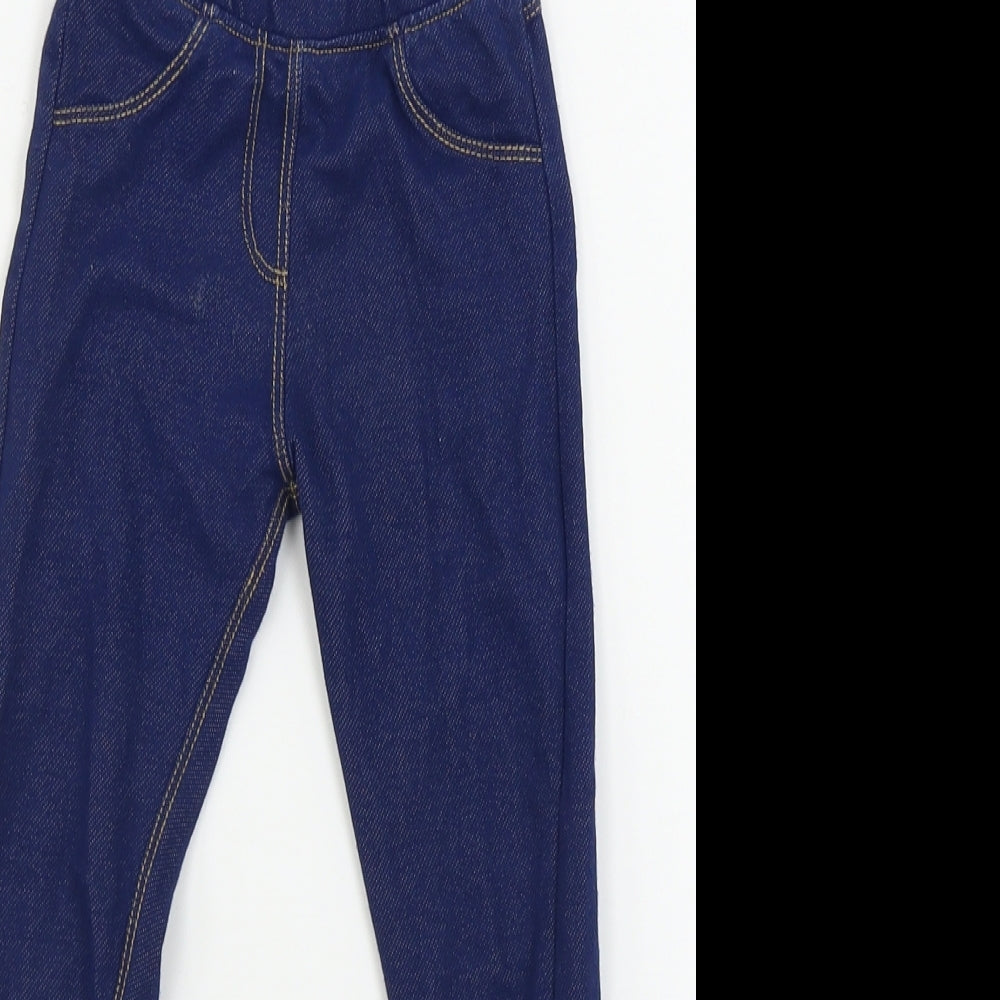 Nutmeg  Girls Blue   Jegging Trousers Size 3-4 Years