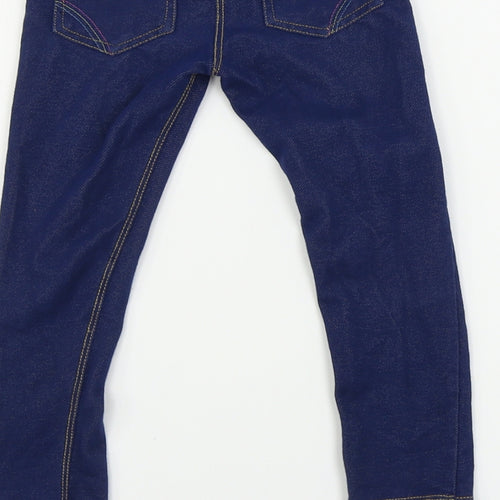 Nutmeg  Girls Blue   Jegging Trousers Size 3-4 Years