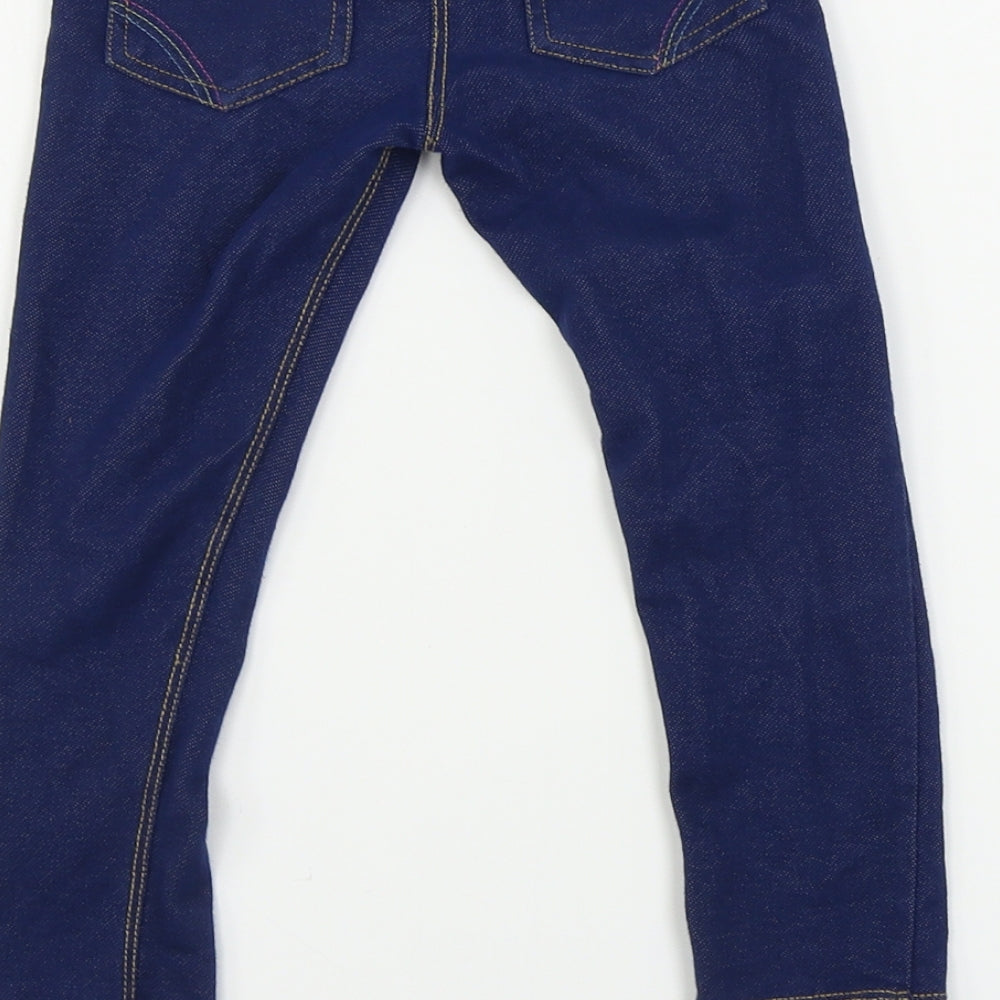 Nutmeg  Girls Blue   Jegging Trousers Size 3-4 Years