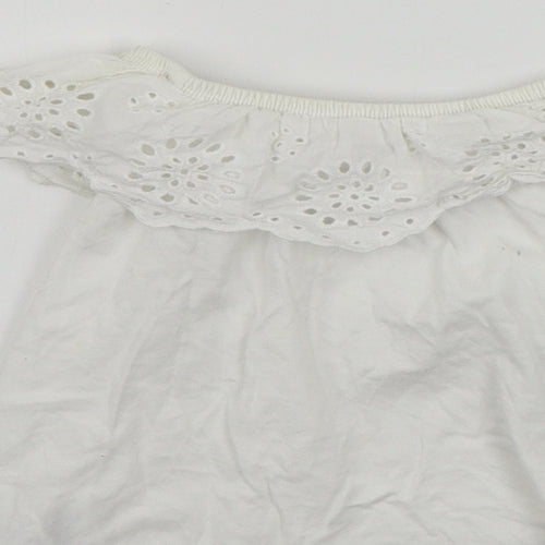 Primark  Girls White   Basic T-Shirt Size 2-3 Years