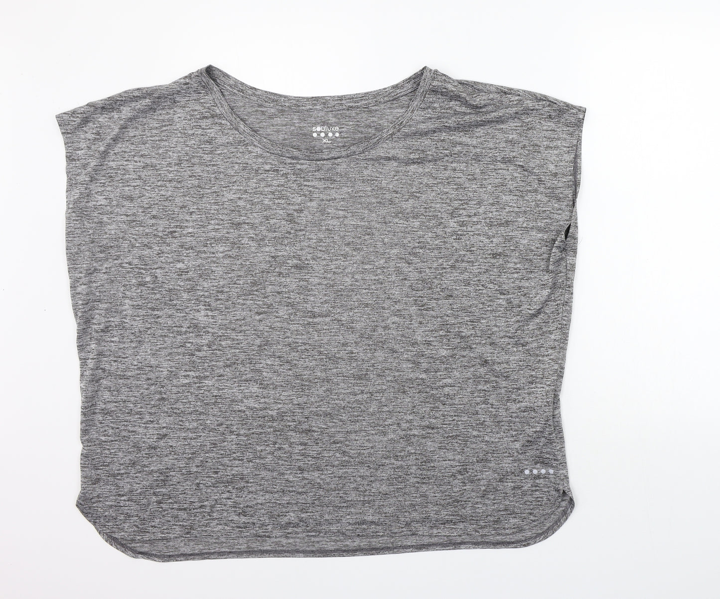 Matalan Womens Grey Geometric  Basic T-Shirt Size XL