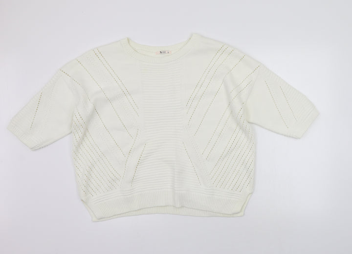 TU Womens White Pullover Jumper Size 20 - washable mark