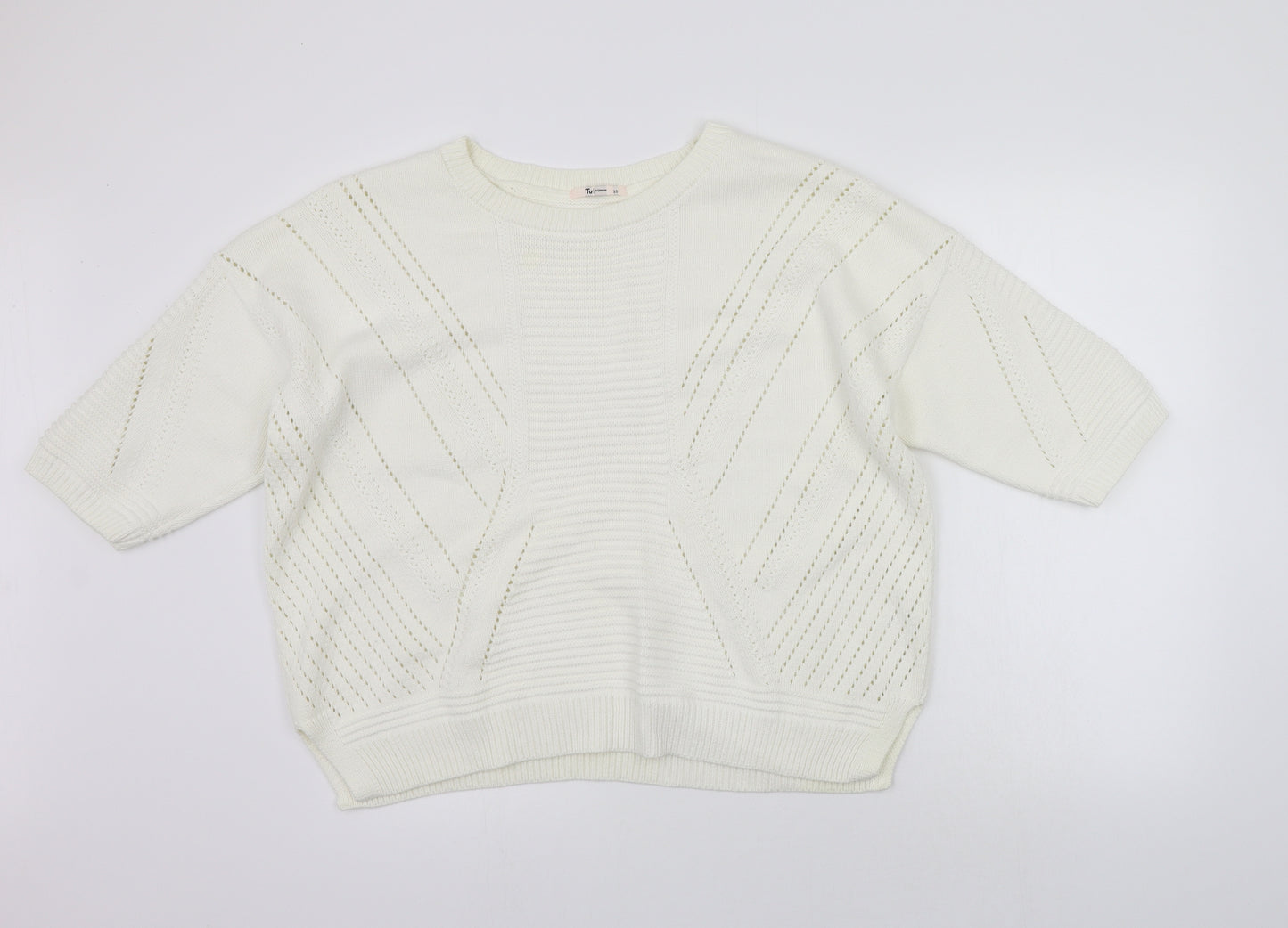 TU Womens White   Pullover Jumper Size 20  - washable mark