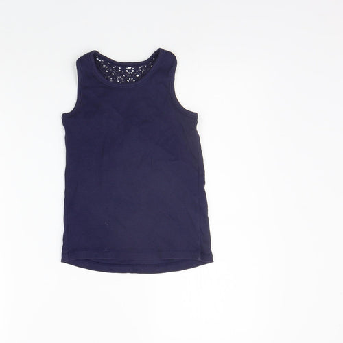 George Girls Blue   Basic Tank Size 7-8 Years