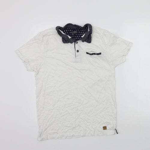 Twisted Soul Womens White   Basic Button-Up Size M