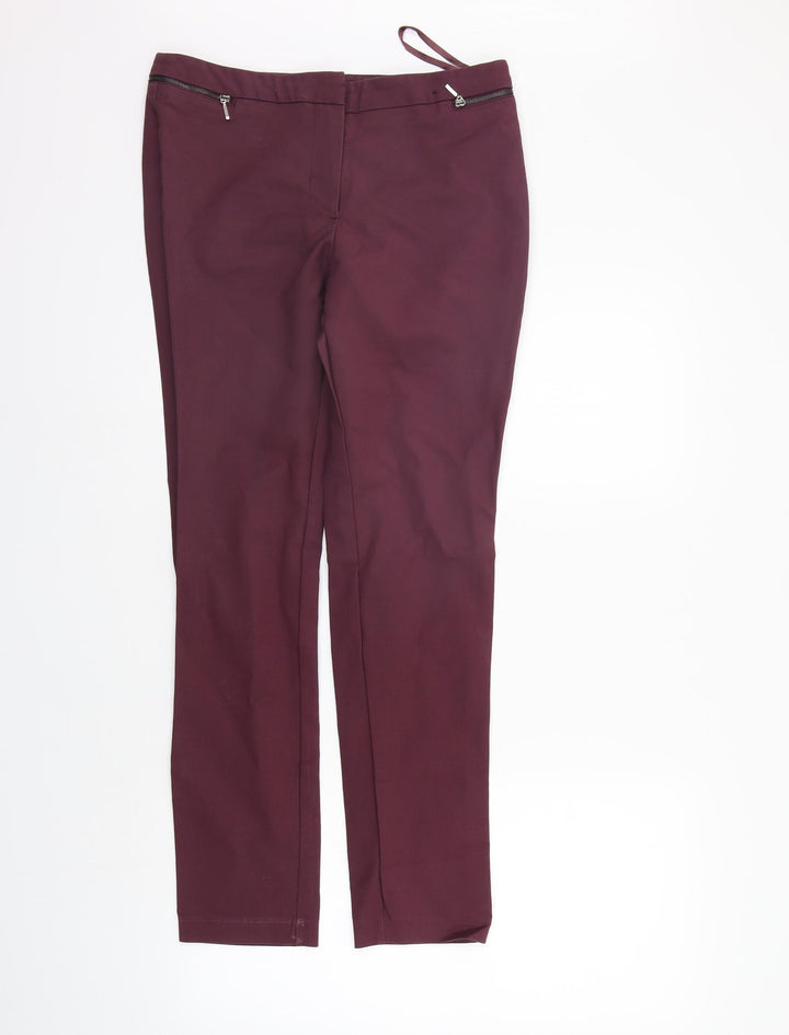 Atmosphere Womens Purple Trousers Size 10 L28 in
