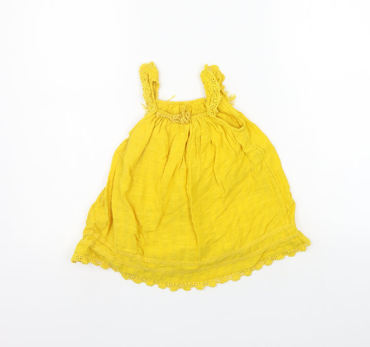 Matalan Girls Yellow A-Line Size 9-12 Months