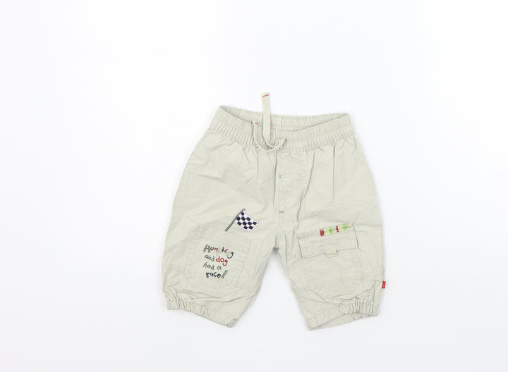Mothercare Girls Beige Cargo Trousers Size 0-3 Months