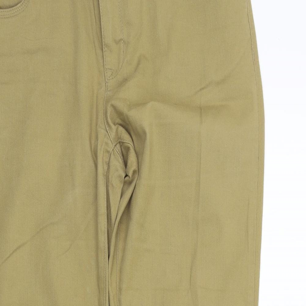Yessica Womens Yellow   Trousers  Size 12 L24 in