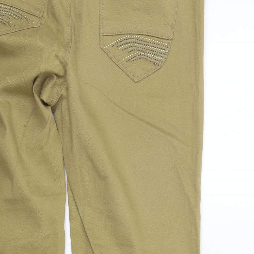 Yessica Womens Yellow   Trousers  Size 12 L24 in
