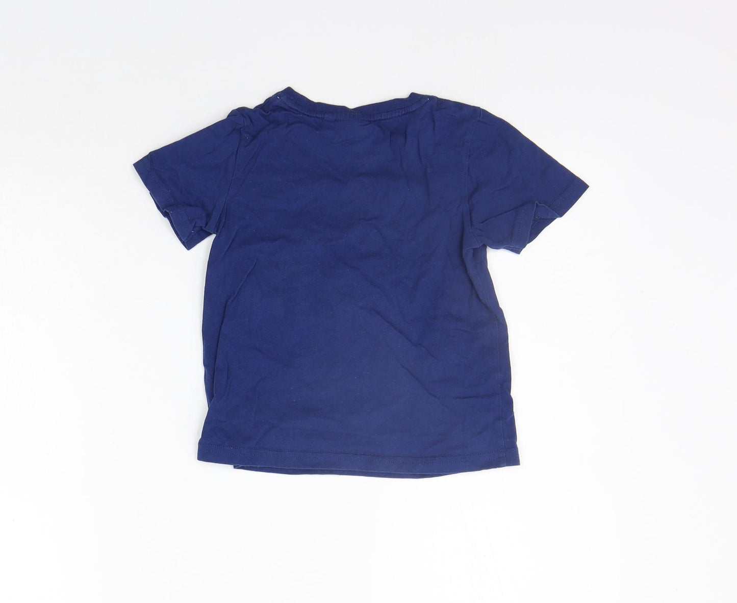 Marvel Girls Blue   Basic T-Shirt Size 3-4 Years  - SPIDERMAN