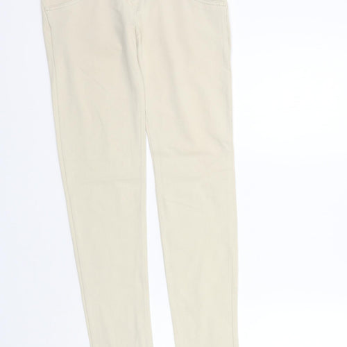 Yessica Womens Beige   Trousers  Size 10 L25 in - Elastic Waist Band