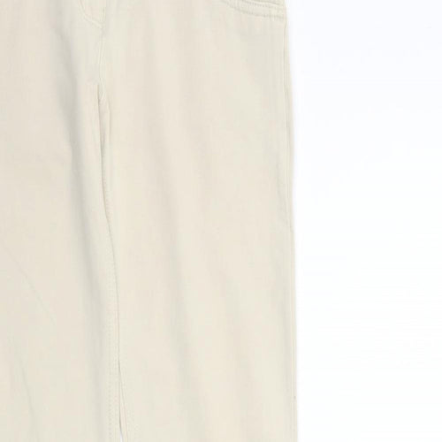 Yessica Womens Beige   Trousers  Size 10 L25 in - Elastic Waist Band
