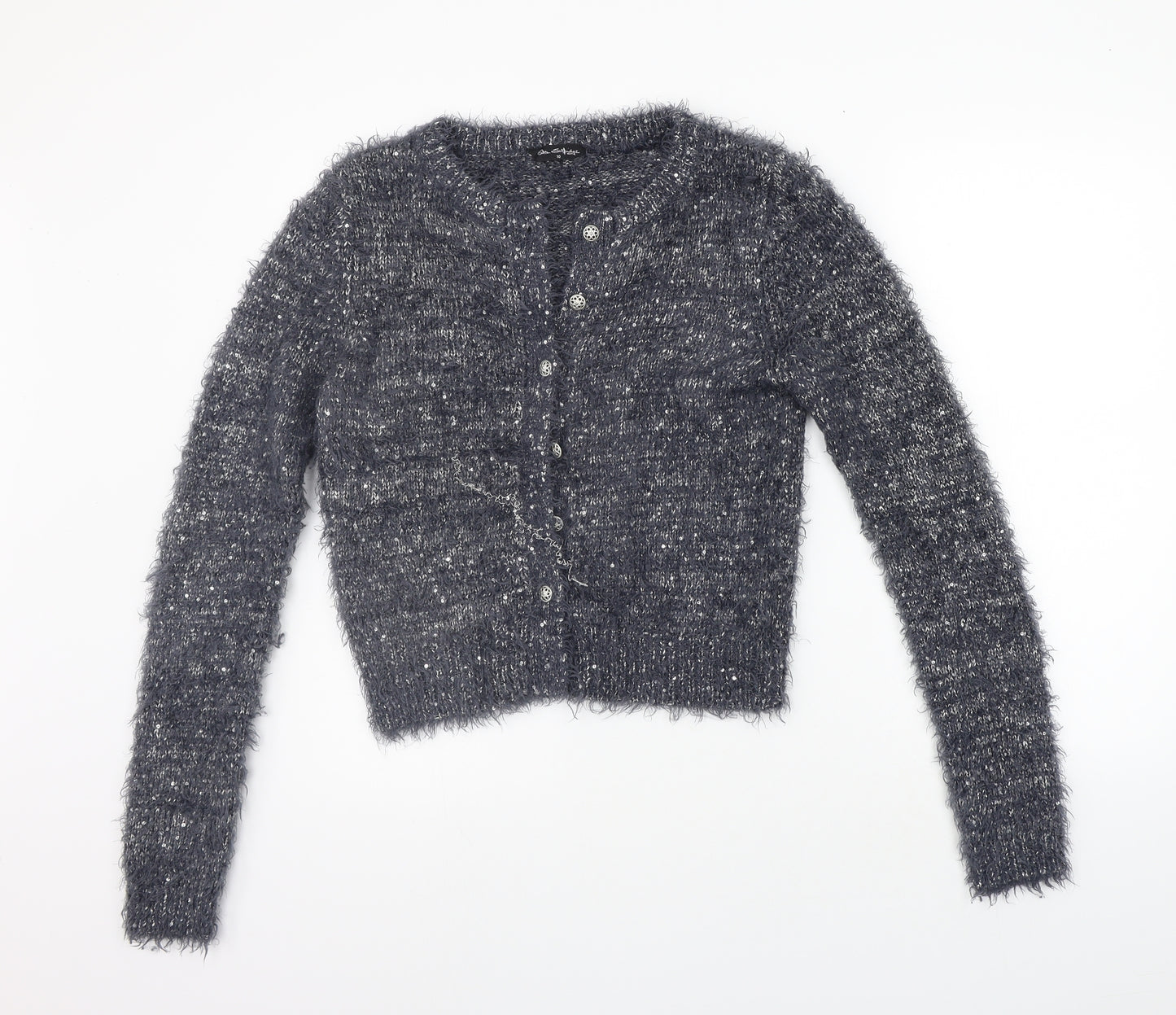 Miss Selfridge Womens Grey   Cardigan Jumper Size 10
