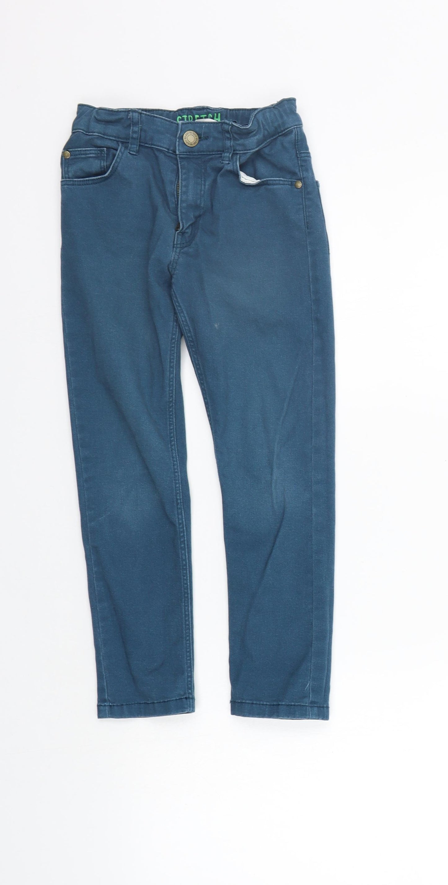 H&M Girls Blue   Chino Trousers Size 6-7 Years