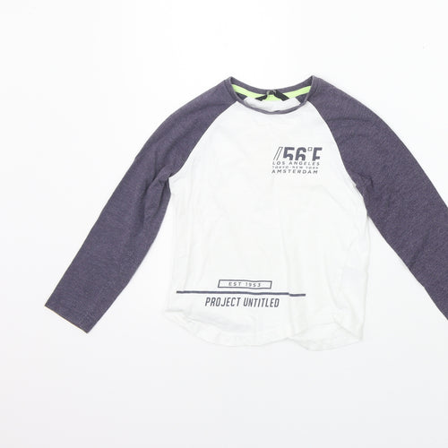 George Girls White   Basic T-Shirt Size 4-5 Years
