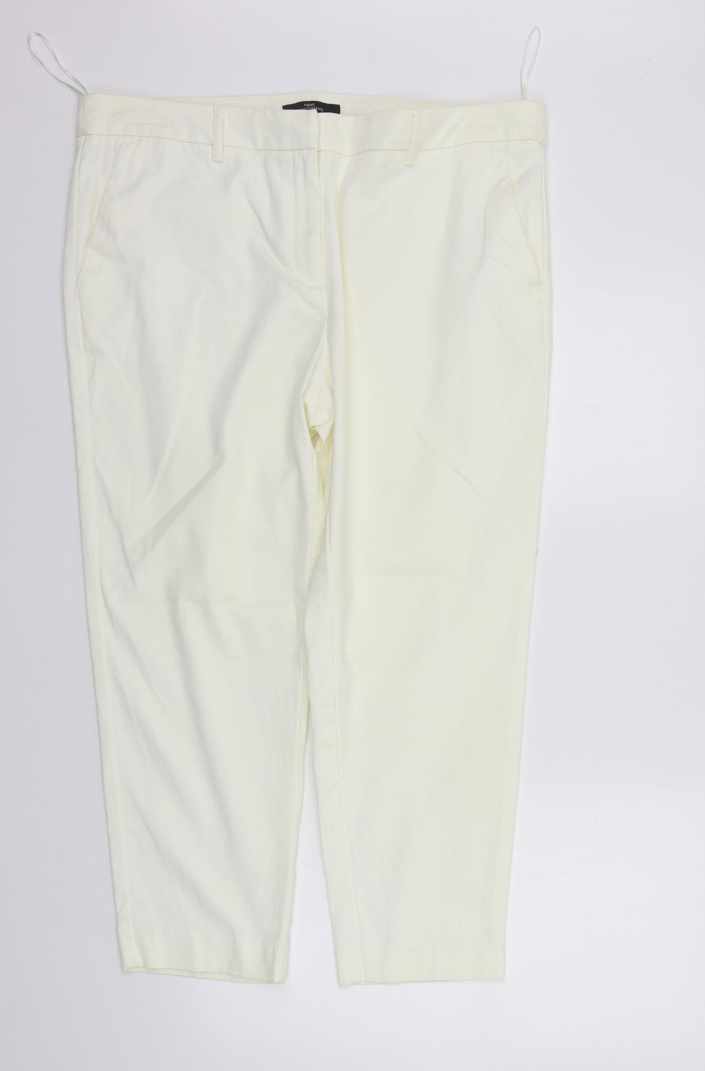 NEXT Womens White   Trousers  Size 18 L24 in