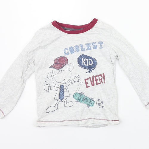 Matalan Girls White   Basic T-Shirt Size 4-5 Years