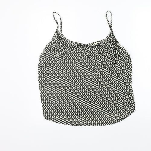 H&M Womens Beige Geometric  Basic Tank Size S
