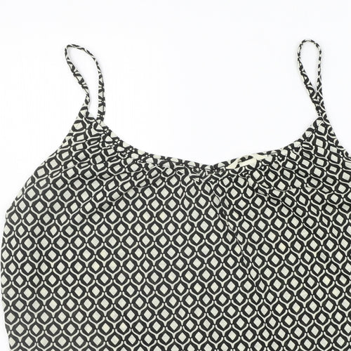 H&M Womens Beige Geometric  Basic Tank Size S