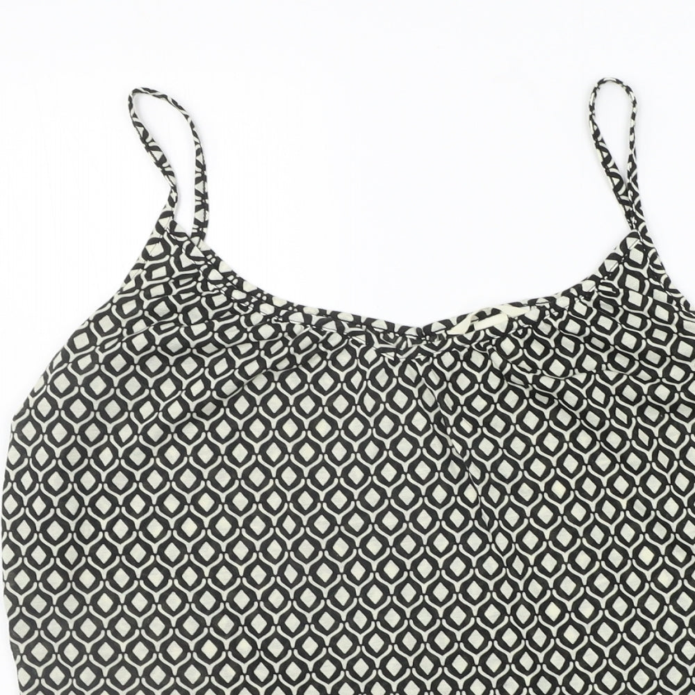 H&M Womens Beige Geometric  Basic Tank Size S