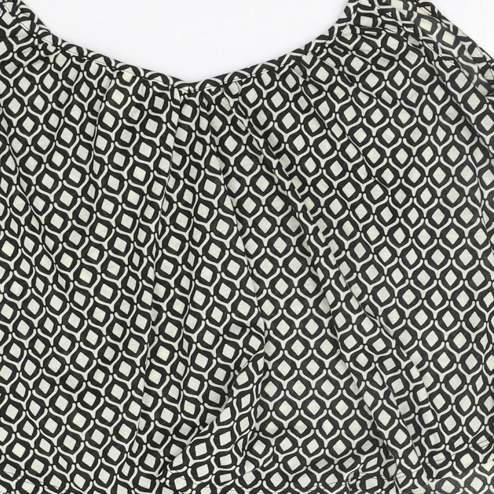 H&M Womens Beige Geometric  Basic Tank Size S