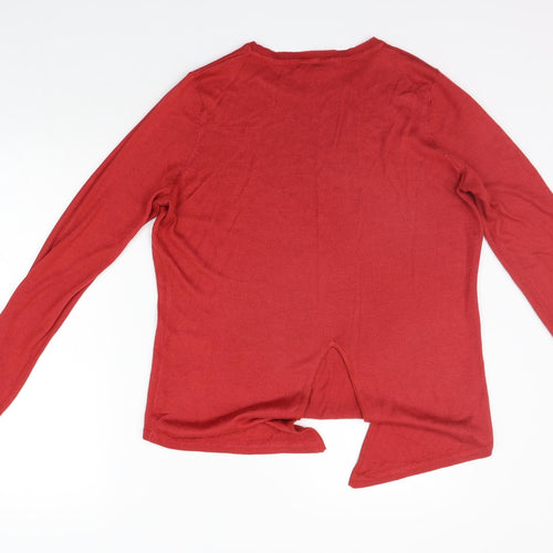 Very Womens Red   Basic T-Shirt Size 16