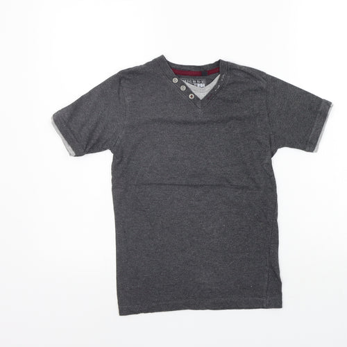Rebal Girls Grey   Basic T-Shirt Size 9-10 Years