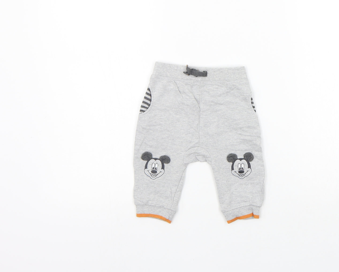 George Girls Grey   Jogger Trousers Size 3-6 Months
