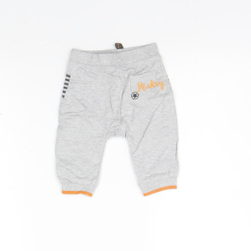 George Girls Grey   Jogger Trousers Size 3-6 Months