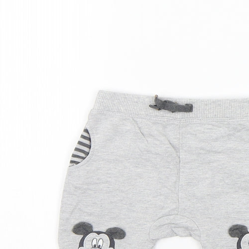 George Girls Grey   Jogger Trousers Size 3-6 Months