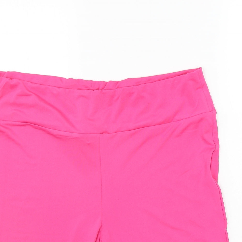 Primark Womens Pink   Culotte Shorts Size 18 - Elastic Waist Band