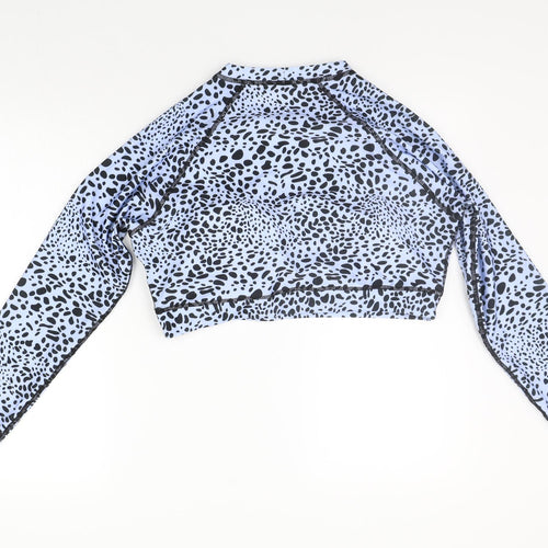 SheIn Womens Blue Polka Dot  Pullover Jumper Size 2XL
